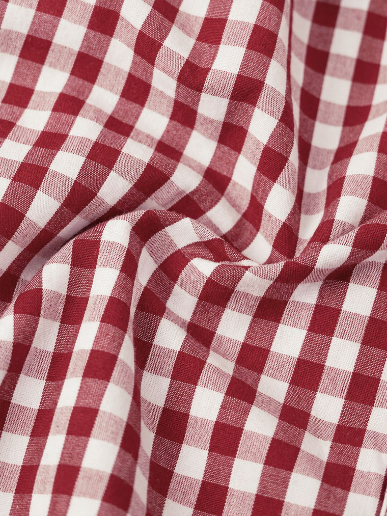 Plaid Shirt-Dress: Summer Solace Women Fashion Dresses