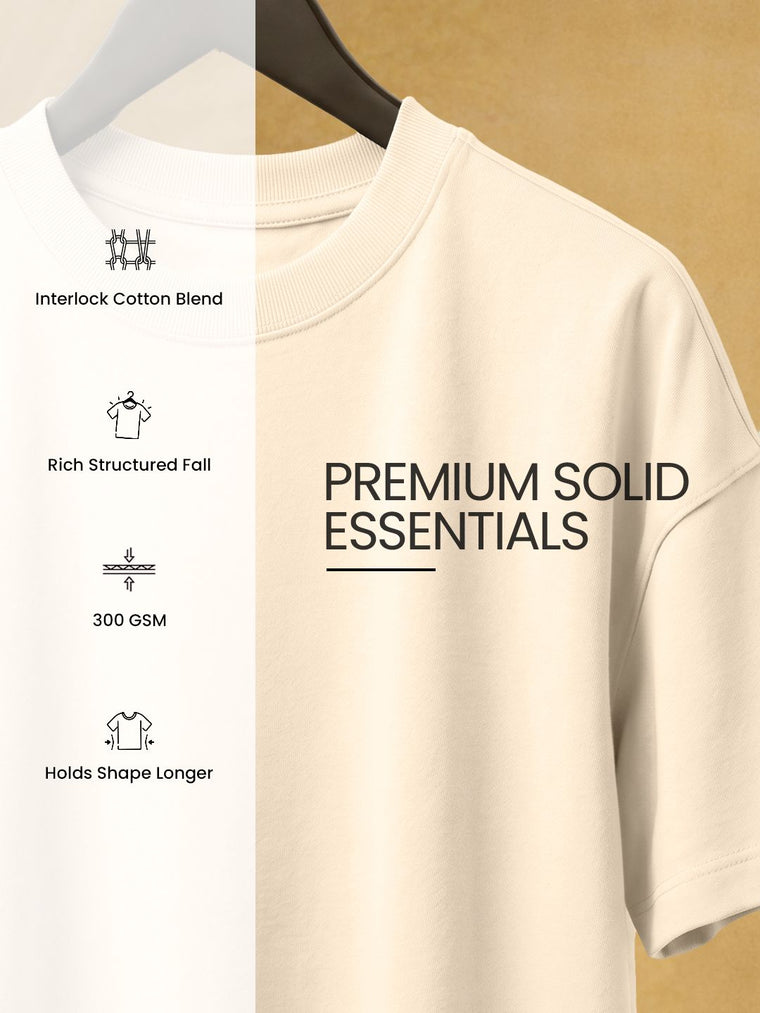 Premium Essentials: Off white Oversized T-Shirts