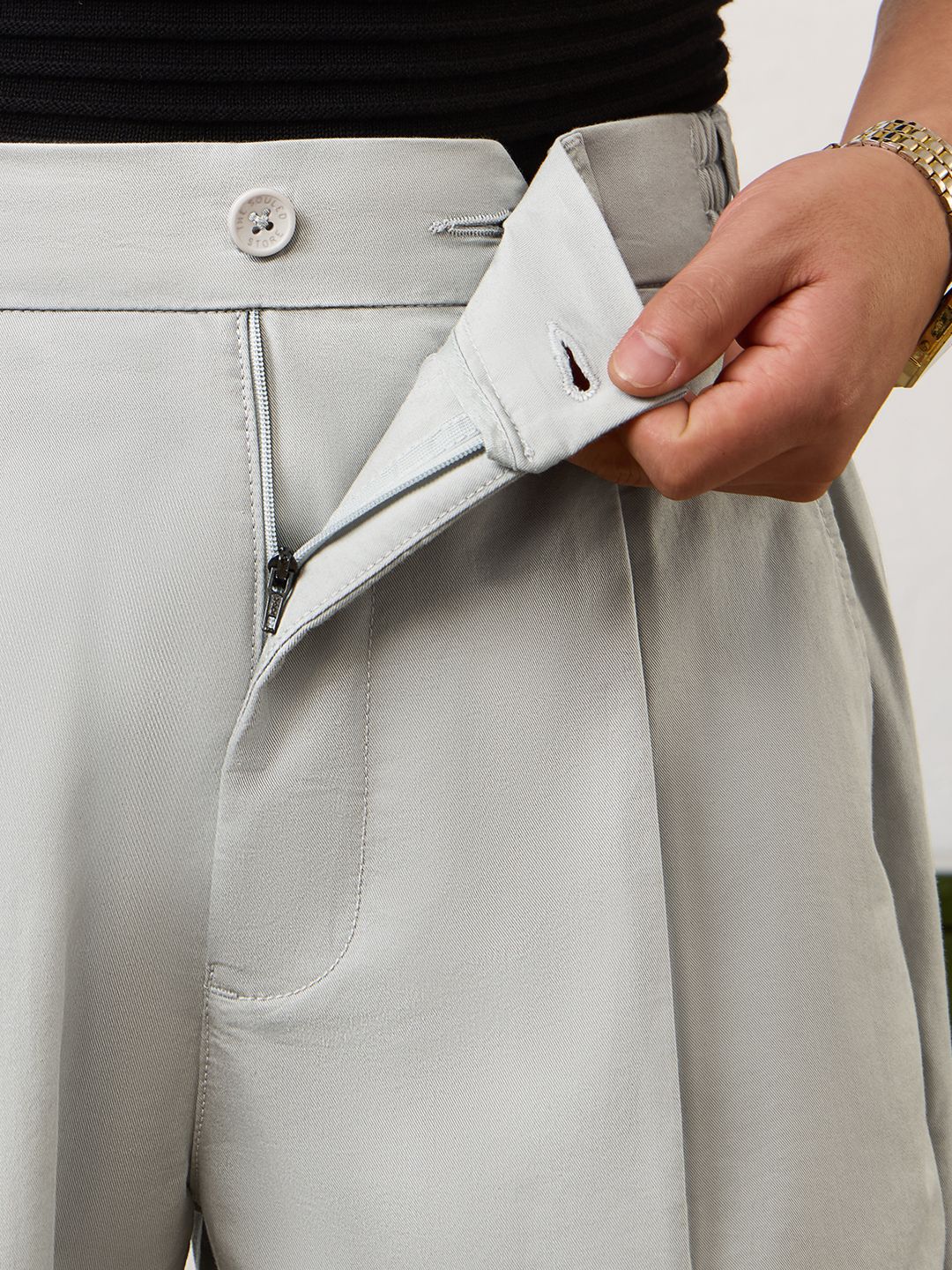 Korean Pants: Storm Grey Men Korean Pants