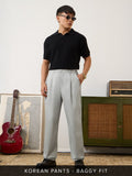 Korean Pants: Storm Grey Men Korean Pants