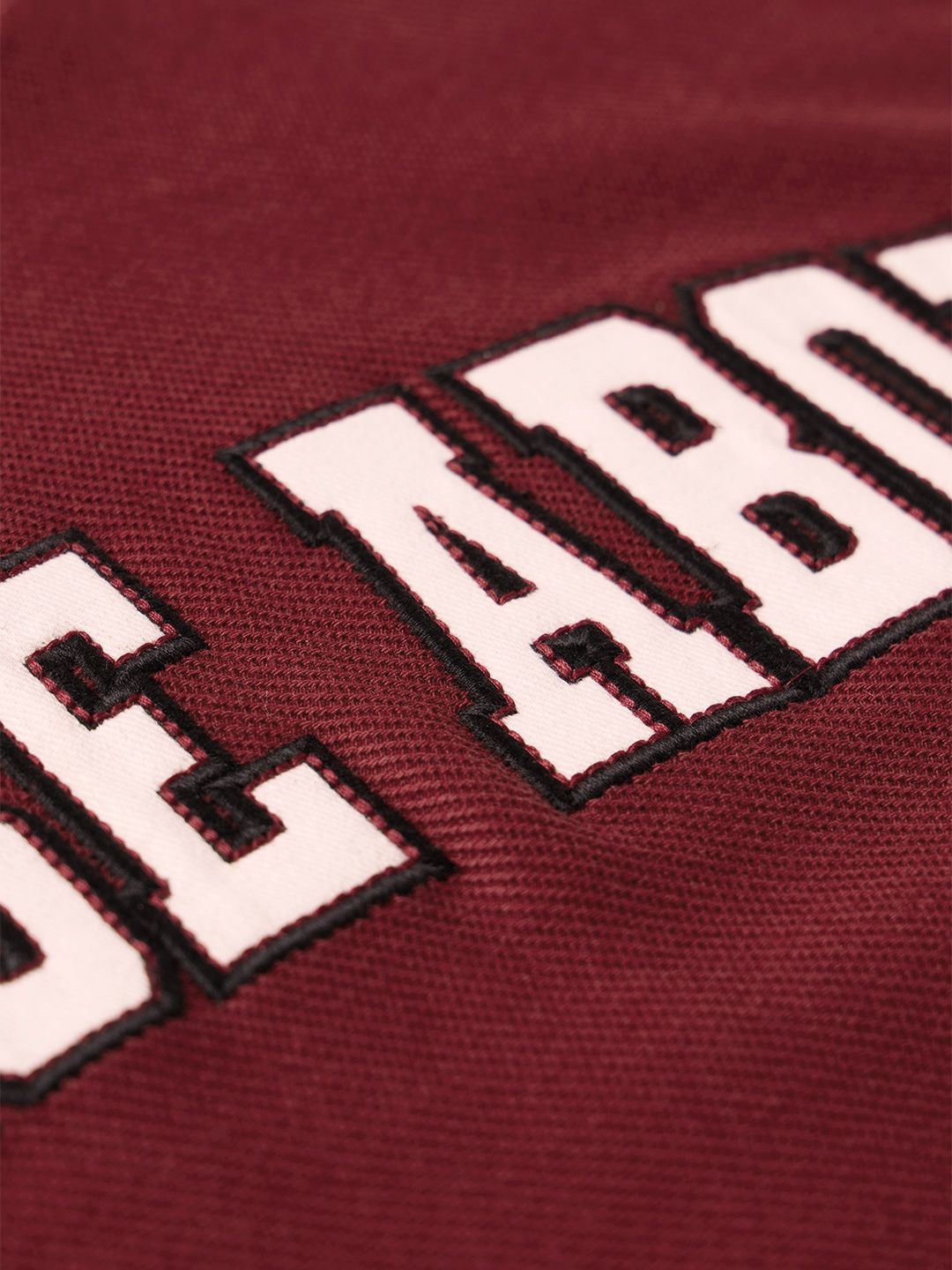 Textured T-shirt: Red League Oversized T-Shirts