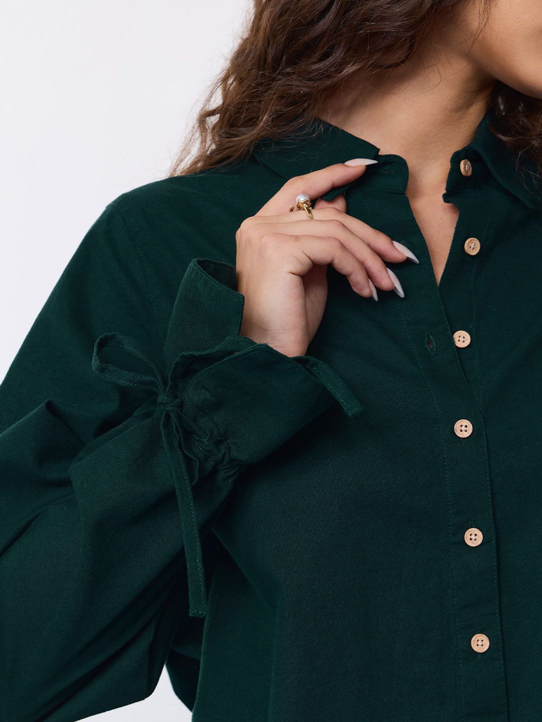 Cotton Linen Shirt: Myrtle Women Relaxed Shirts