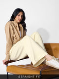 Core Solid Joggers: Off-White Women Straight Joggers