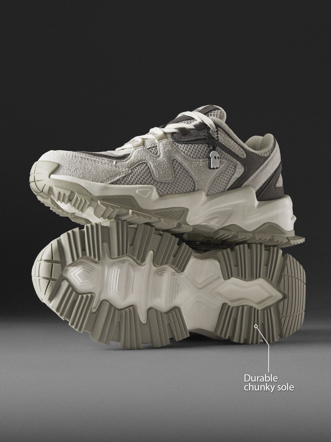 Fumes NX: Arctic Grey Men Low Top Sneakers