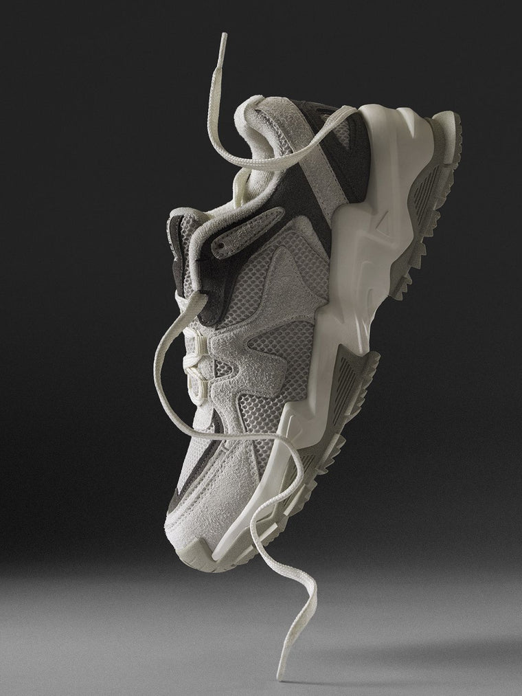 Fumes NX: Arctic Grey Men Low Top Sneakers