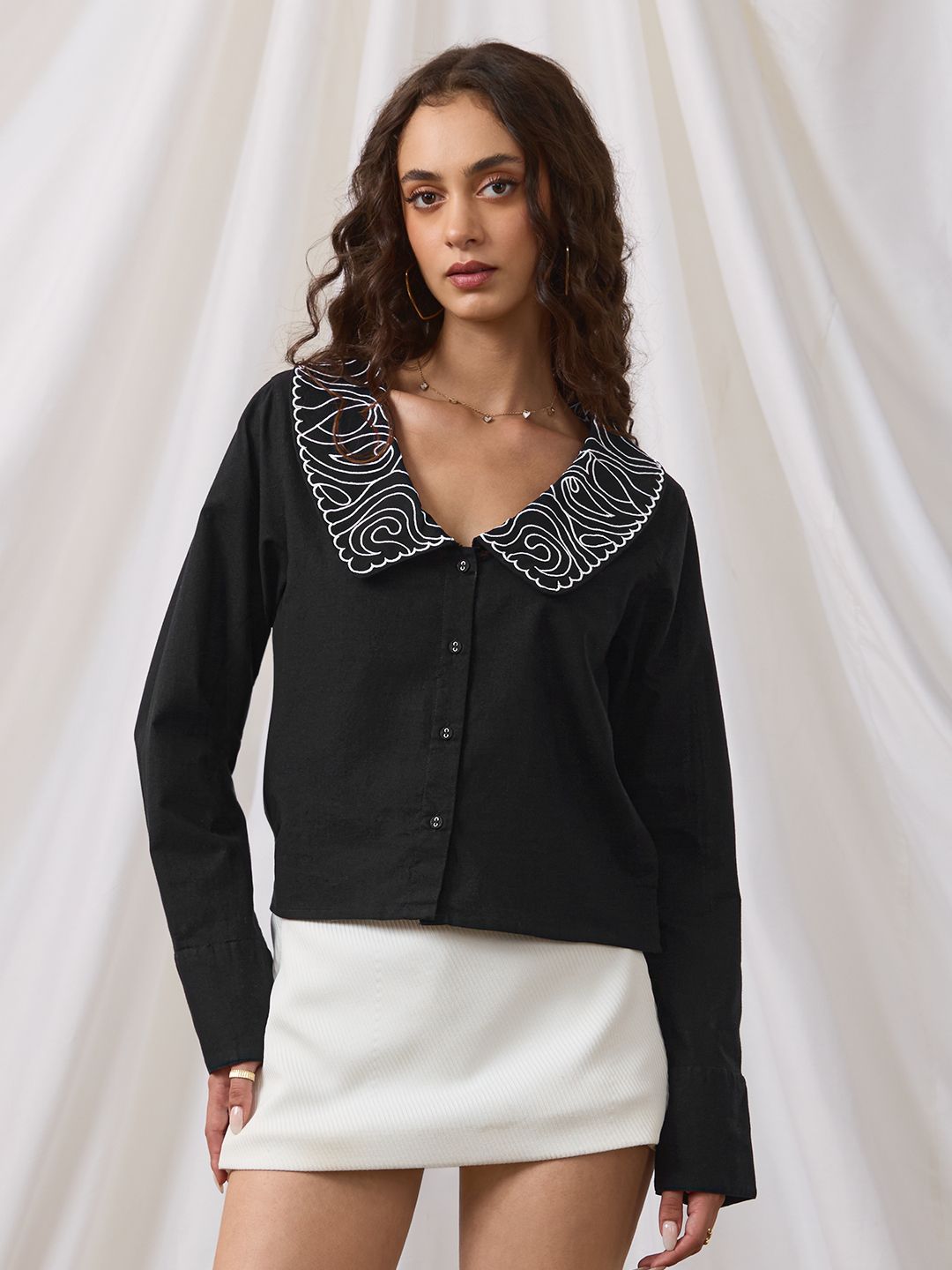 Cotton Linen Shirt: Nova Women Oversized Shirts