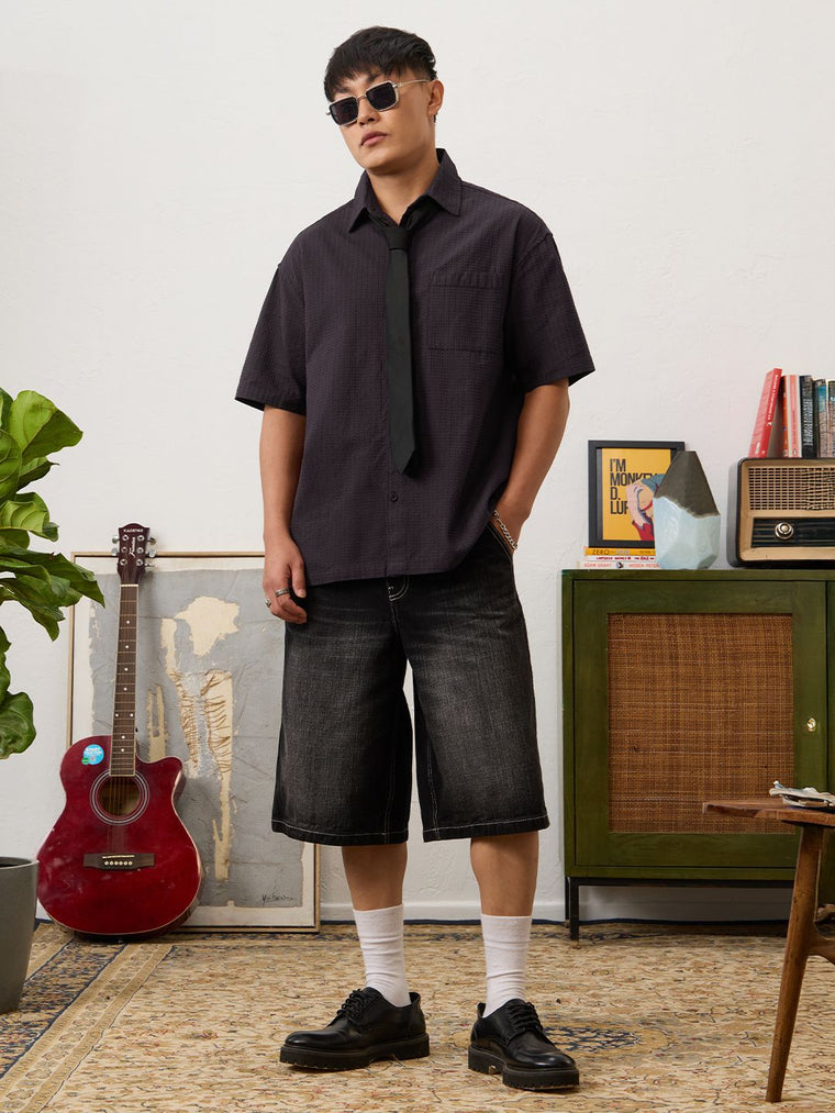 Oversized Shirt: Berry Oversized Shirts