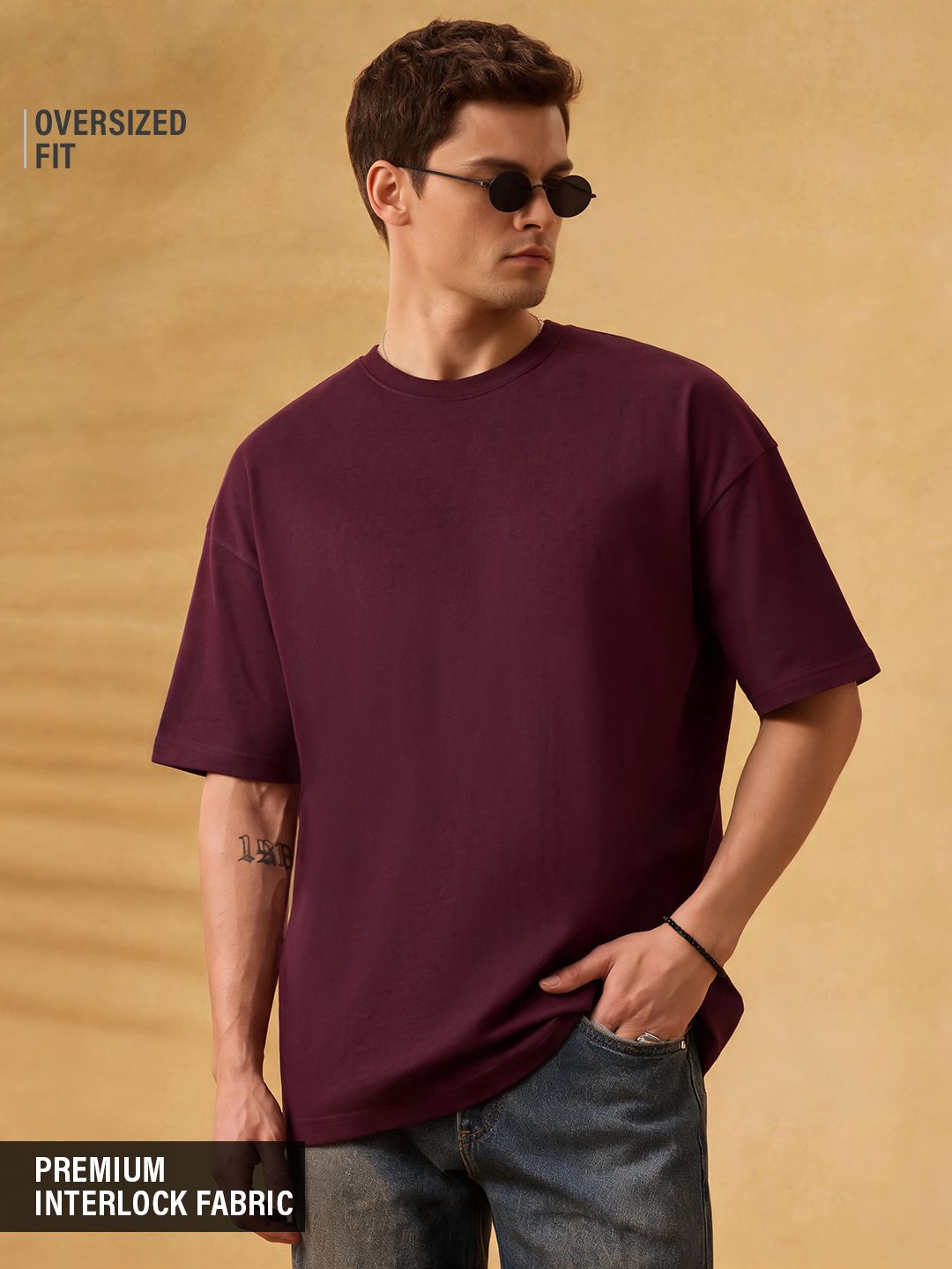 Premium Essentials: Maroon Oversized T-Shirts