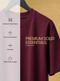 Premium Essentials: Maroon Oversized T-Shirts