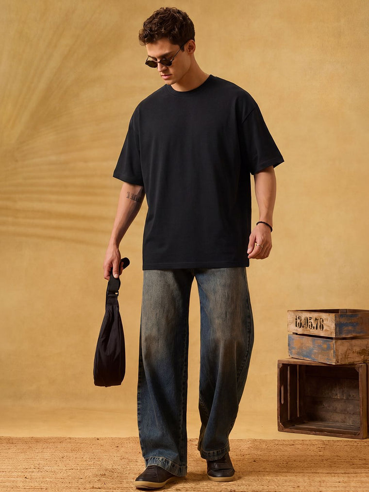 Premium Essentials: Black Oversized T-Shirts
