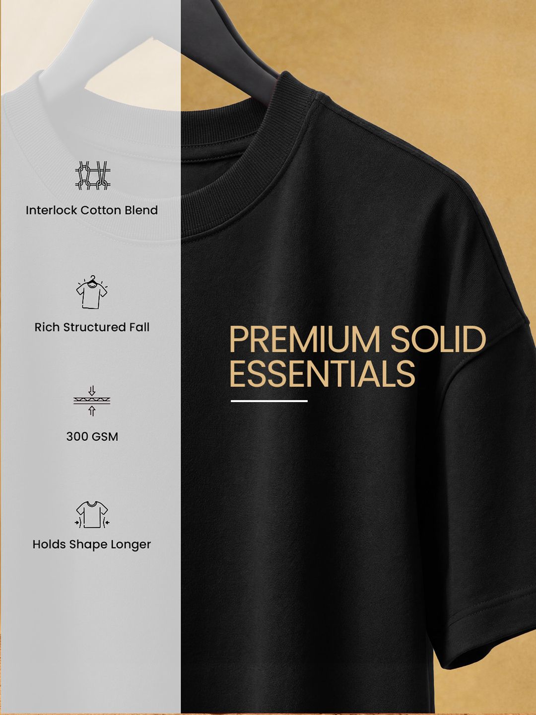 Premium Essentials: Black Oversized T-Shirts