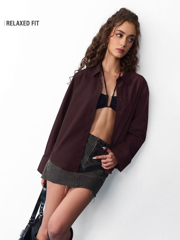 Easy Solids: Petunia Women Relaxed Shirts