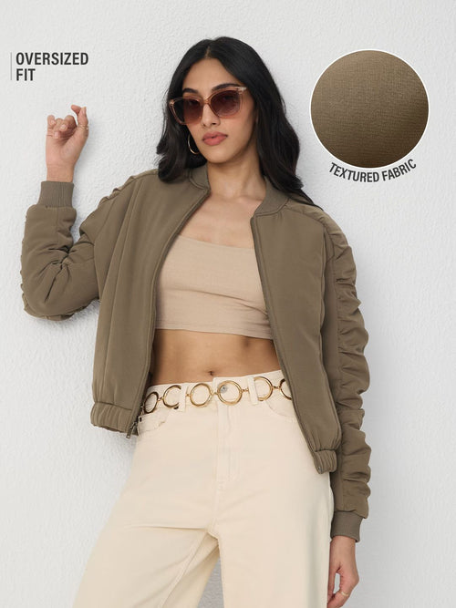Bomber Jacket: Brown Sugar Women Bomber Jackets