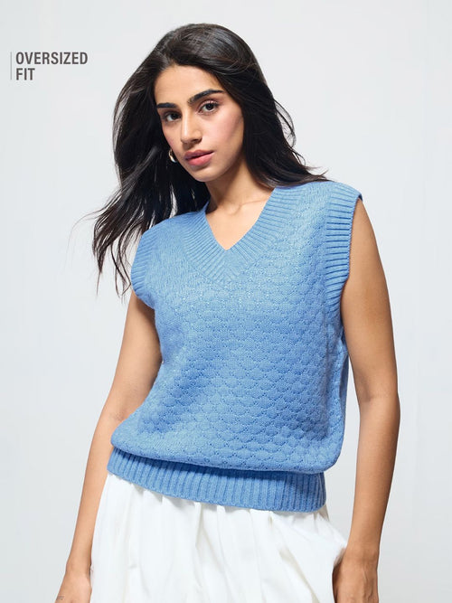 Sweater Vest: Ivy Blue Women Sweater Vests