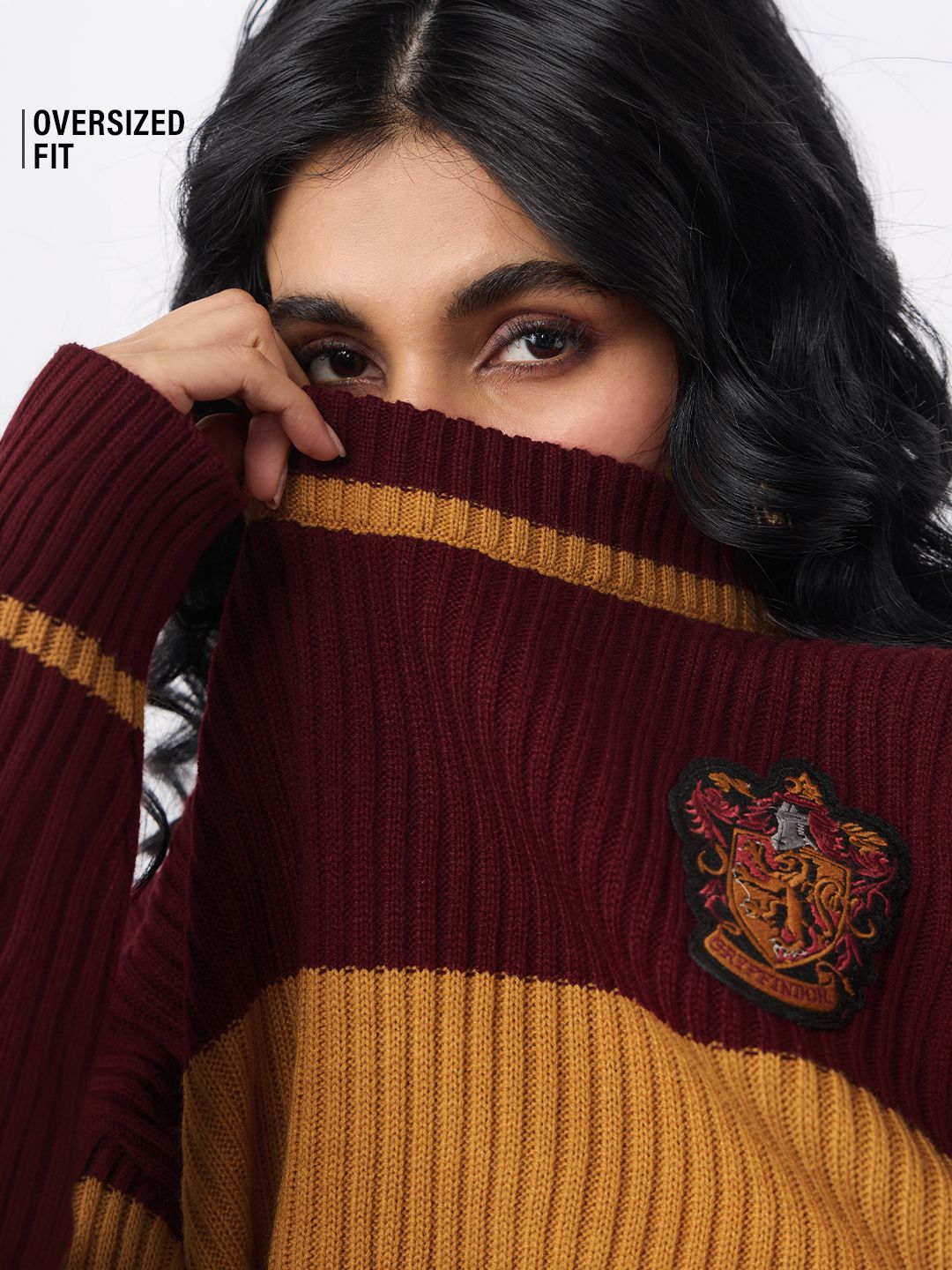 Harry Potter: The Bravehearts Women Oversized Sweaters