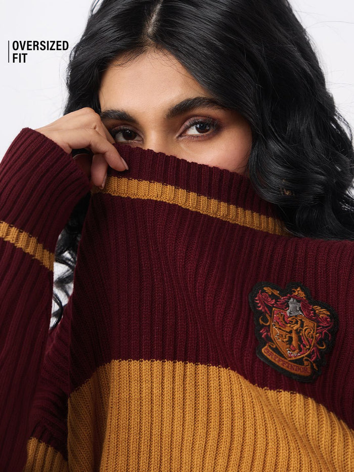Harry Potter: The Bravehearts Women Oversized Sweaters