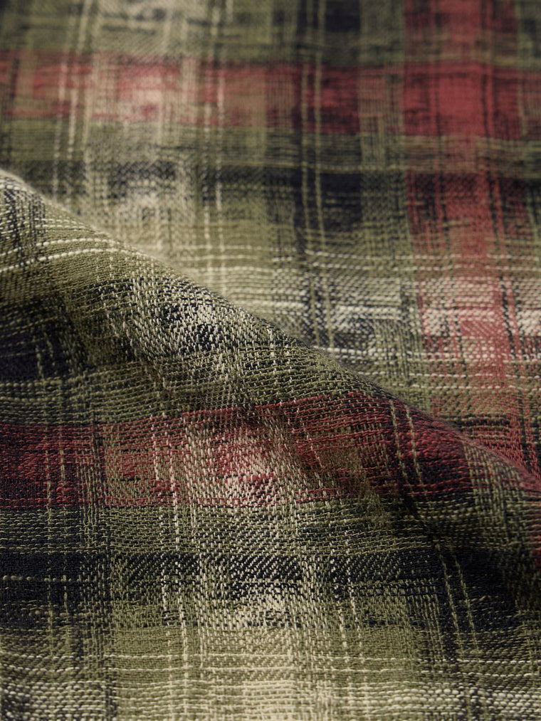 Plaid Shirt: Coffee Men Relaxed Shirts