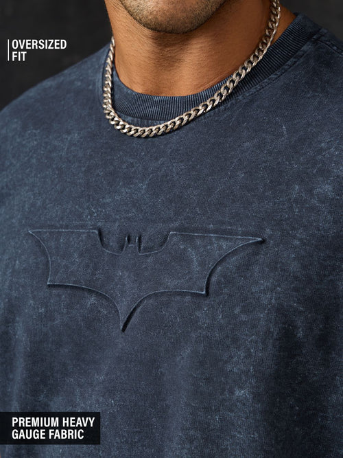 Batman: Logo (Washed) Oversized T-Shirts