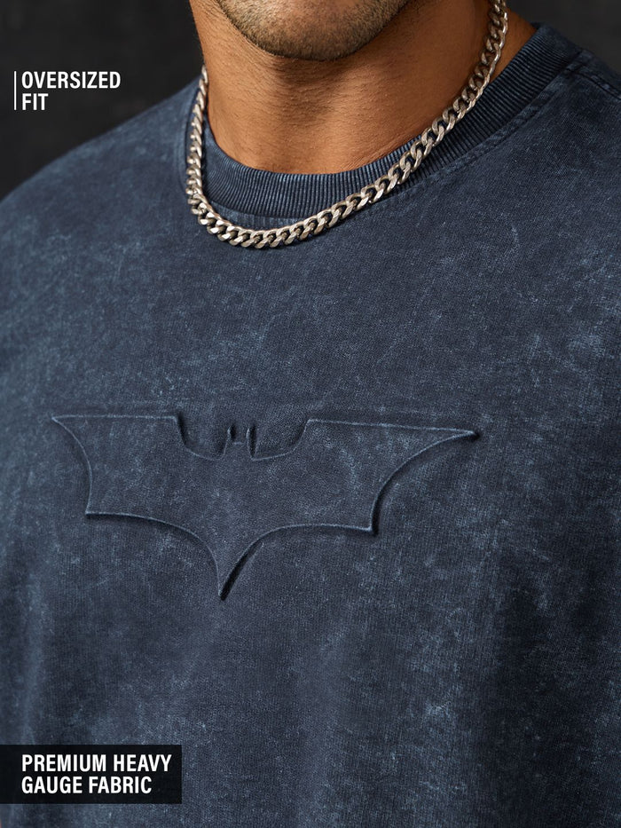 Batman: Logo (Washed) Oversized T-Shirts