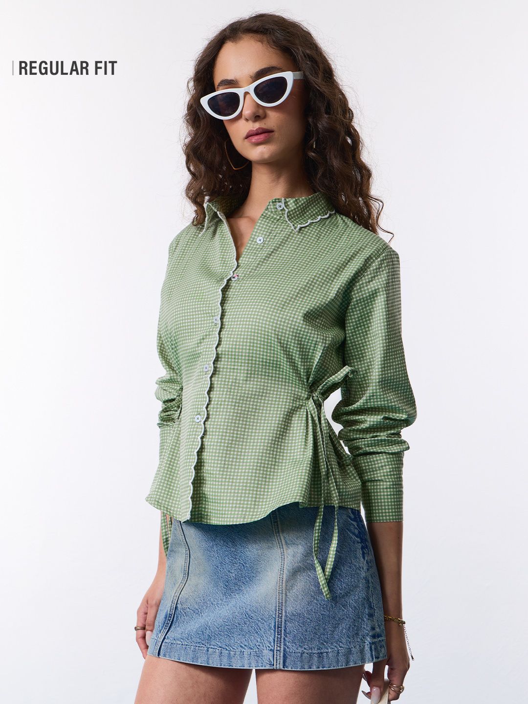 Plaid Shirt: Tulip Women Regular Shirts