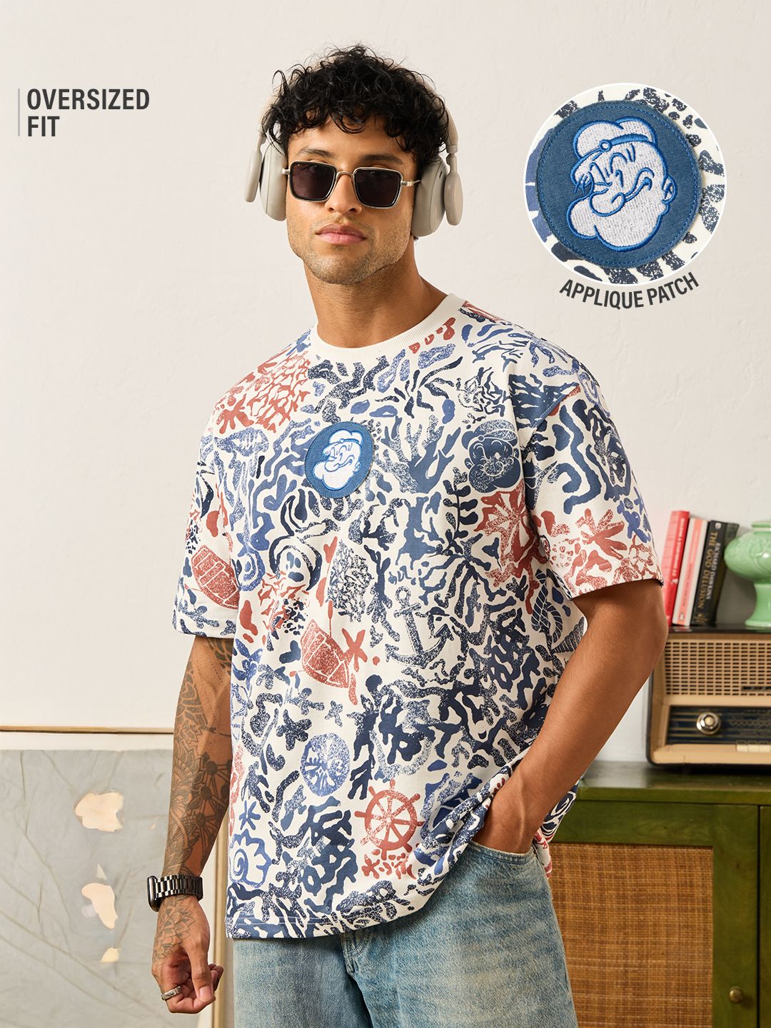 Popeye: Batik Oversized T-Shirts