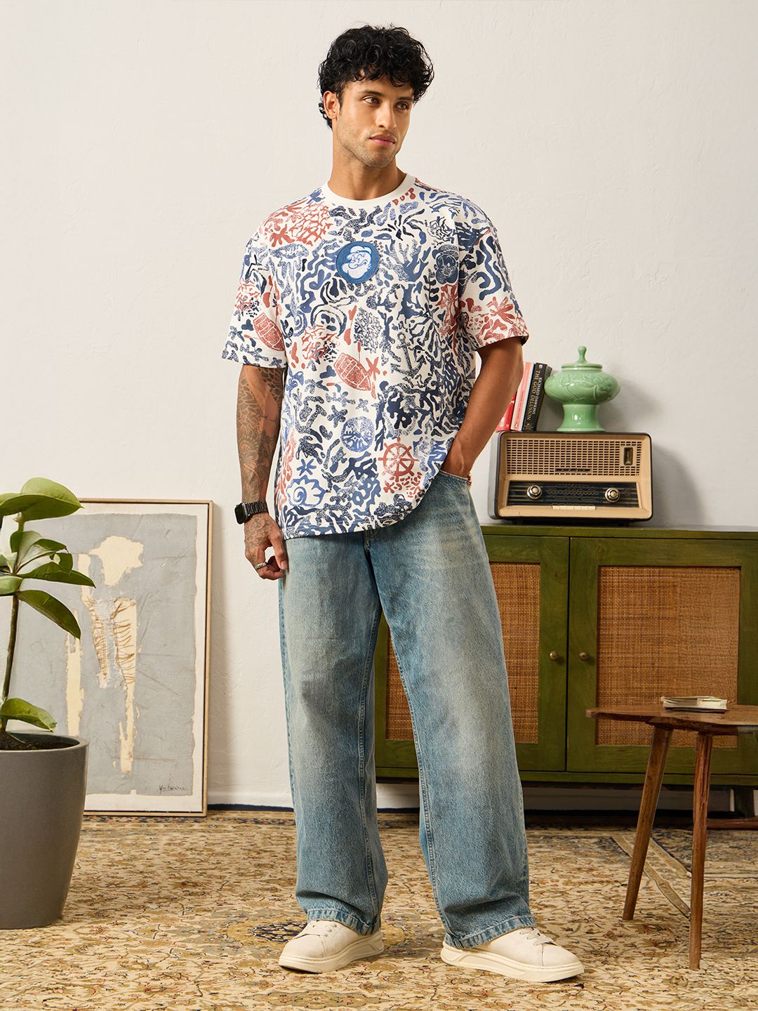 Popeye: Batik Oversized T-Shirts