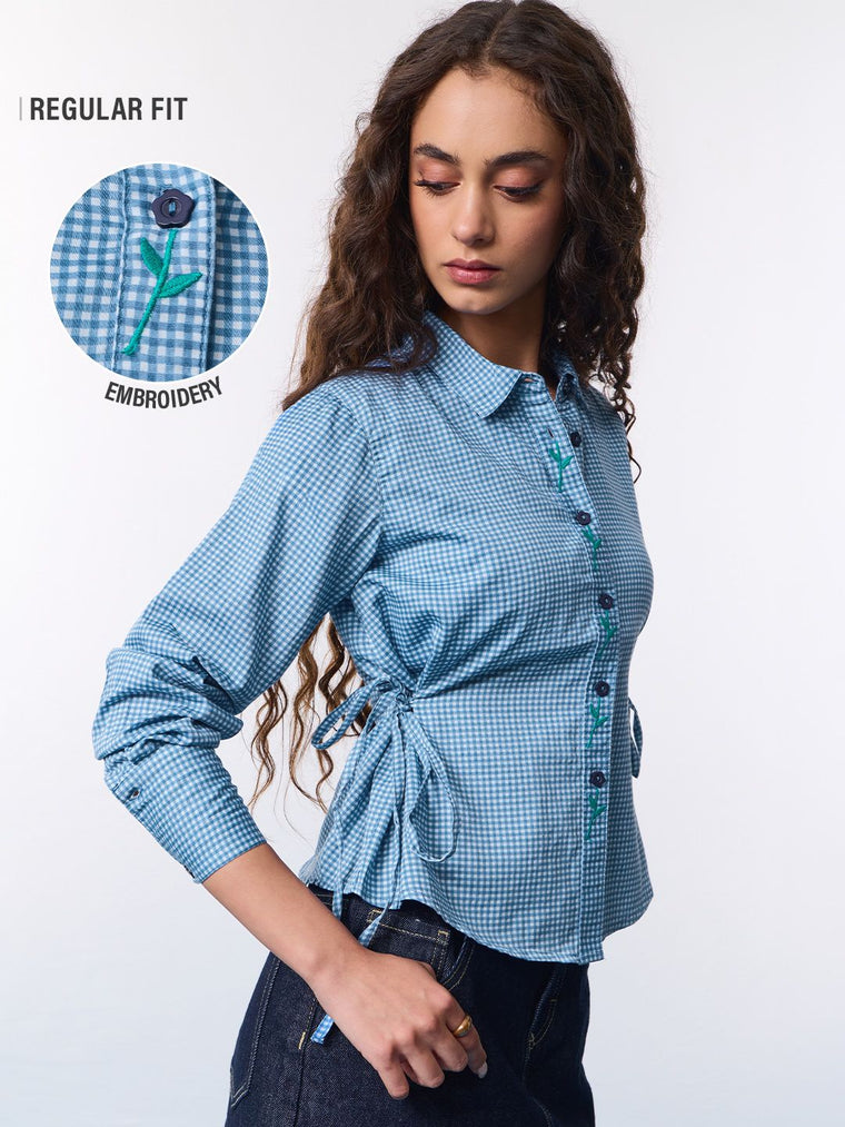 Plaid Shirt: Bluebell Women Regular Shirts