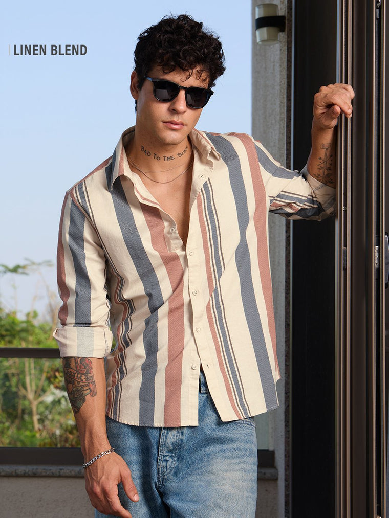 Cotton Linen: Topaz Cotton Linen Shirts