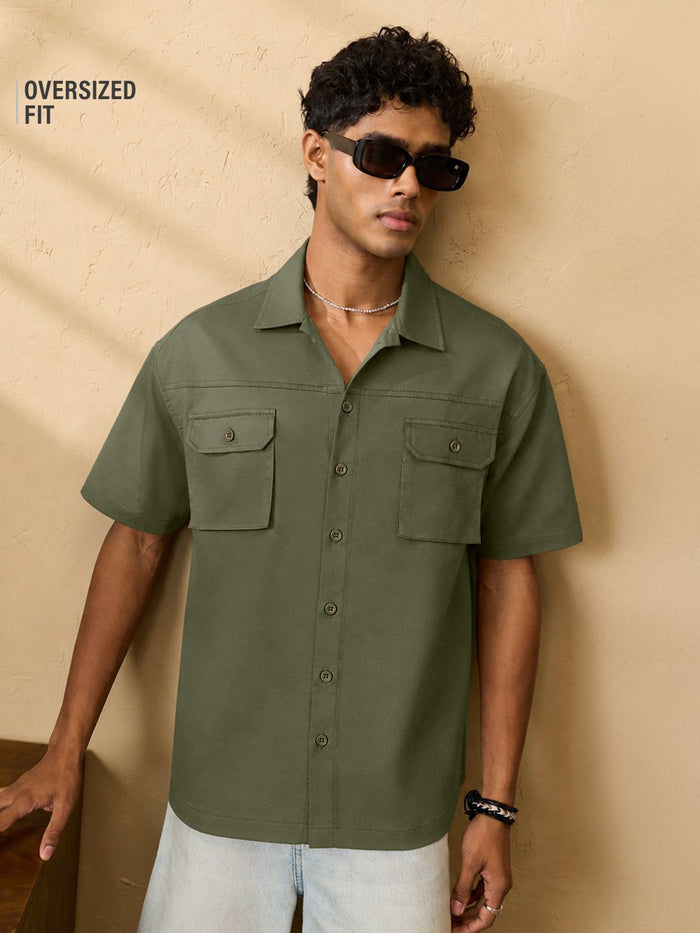 Oversized Shirt: Basil Oversized Shirts