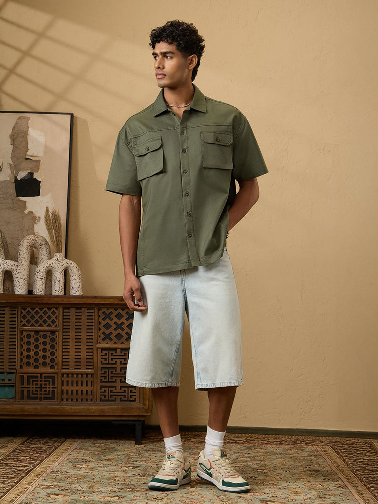 Oversized Shirt: Basil Oversized Shirts