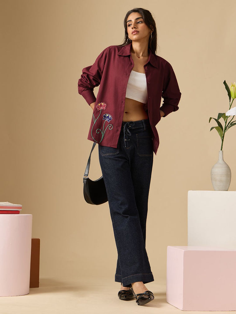 Tibetan Tales: Culture Women Oversized Shirts
