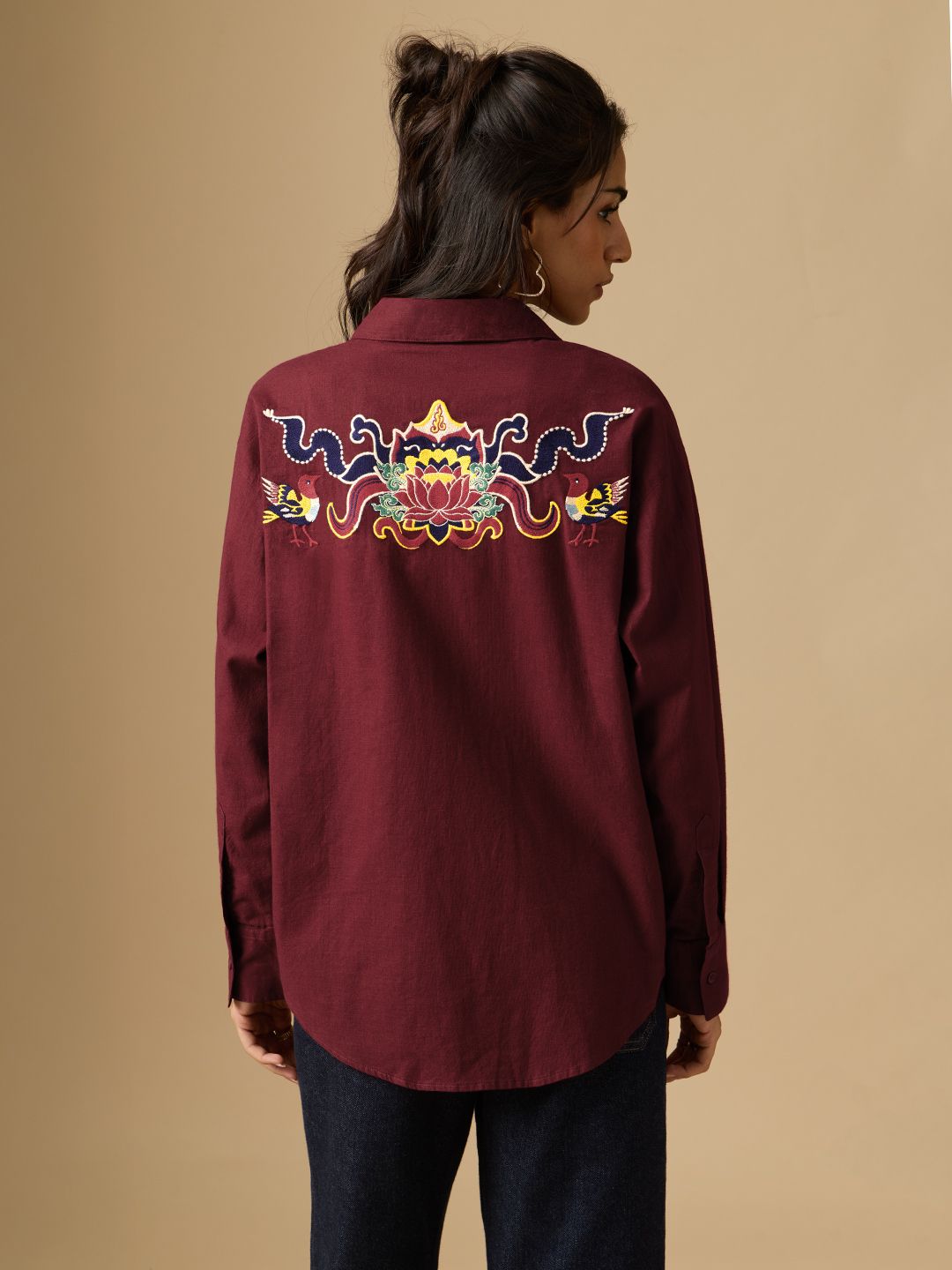 Tibetan Tales: Culture Women Oversized Shirts