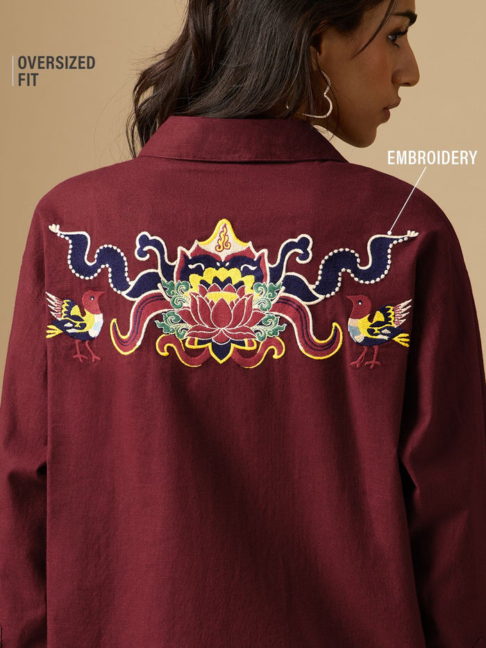 Tibetan Tales: Culture Women Oversized Shirts
