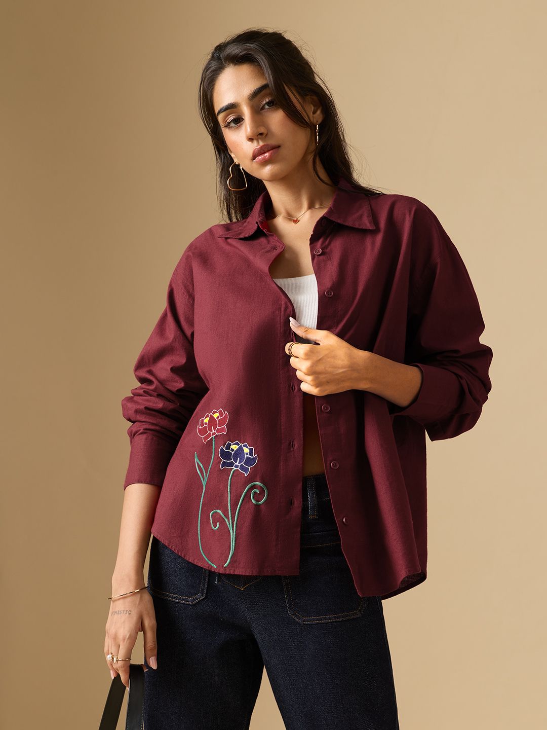 Tibetan Tales: Culture Women Oversized Shirts