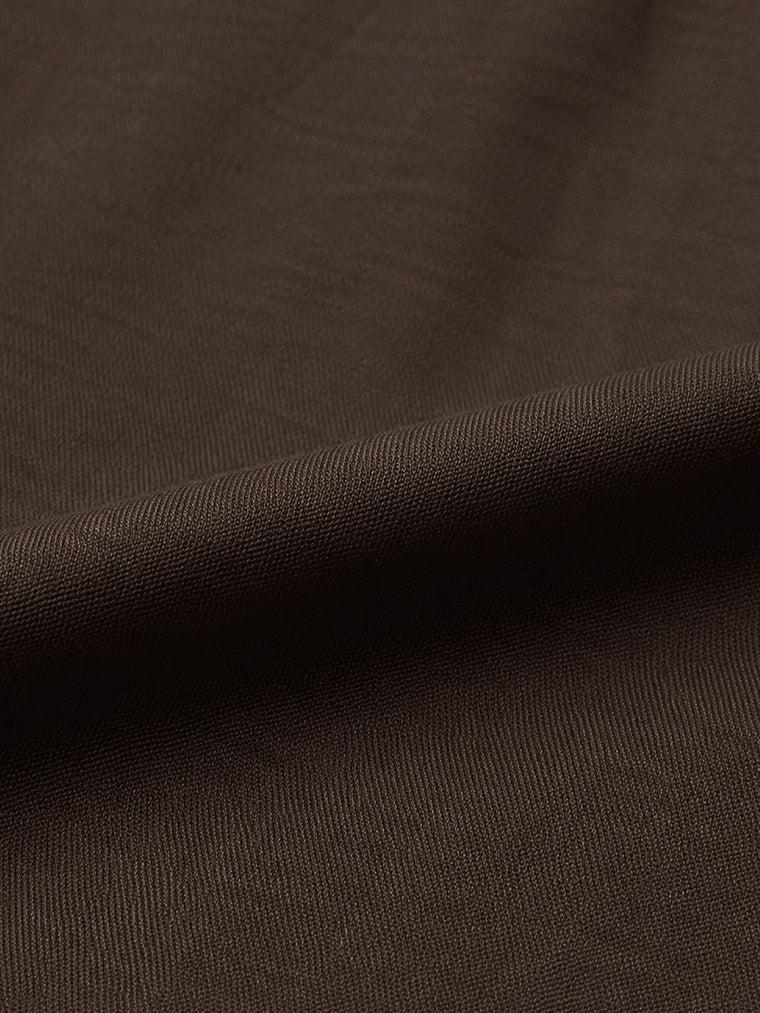 Tailored Solids: Dark Chocolate Women Fitted Shirts