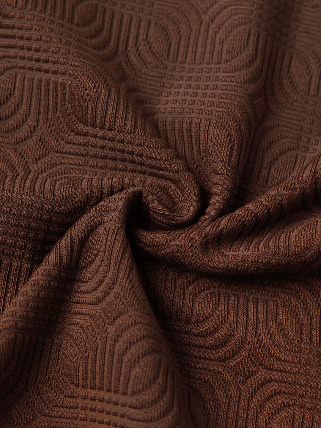 Oversized Shirt: Deep Mocha Men Textured Shirts