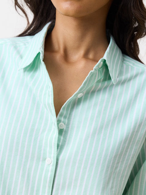 Striped Shirt: Tiffany Women Relaxed Shirts