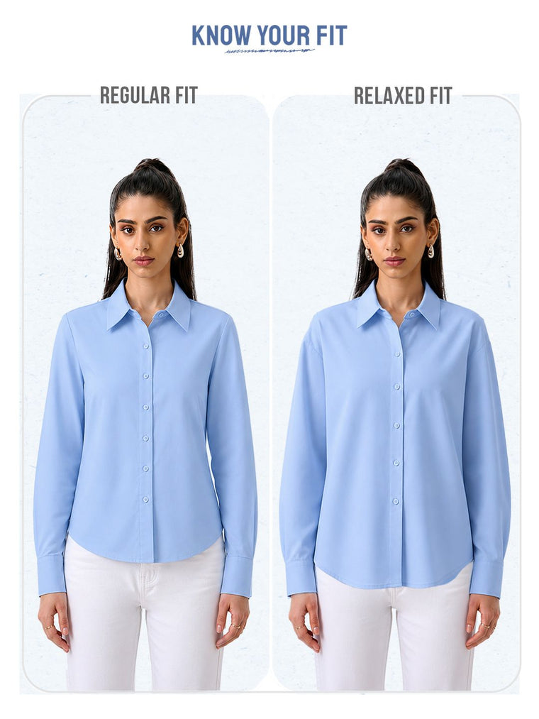 Easy Solids: Merlot Women Relaxed Shirts