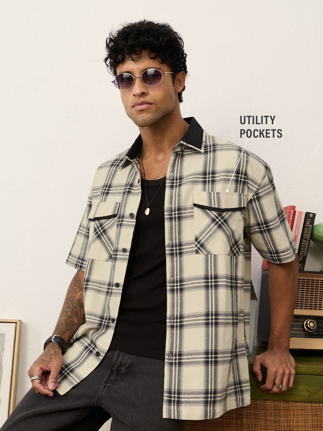 Plaid Shirt: Hunter Oversized Shirts