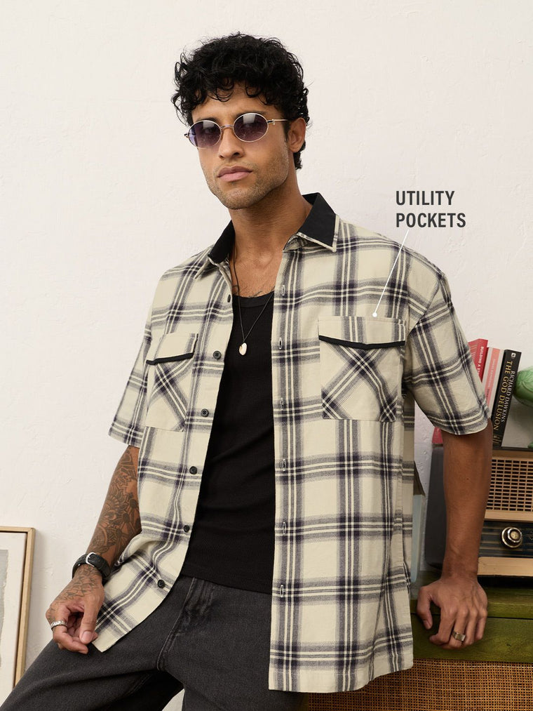 Plaid Shirt: Hunter Oversized Shirts