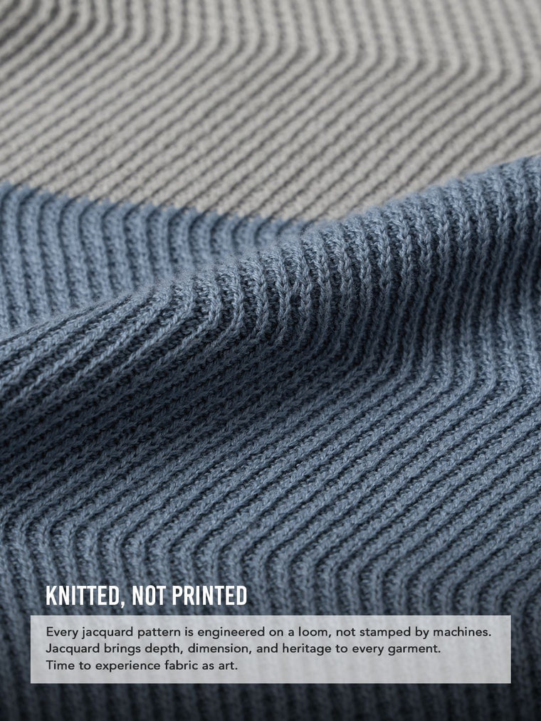 Flatknit Jacquard: Mulberry Textured Polos