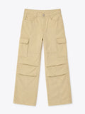 Baggy Fit Denim: CrÃ¨ma Men Cargo Jeans