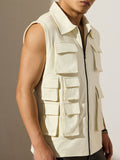 Utility Vest: Latte Easy Fit Vests