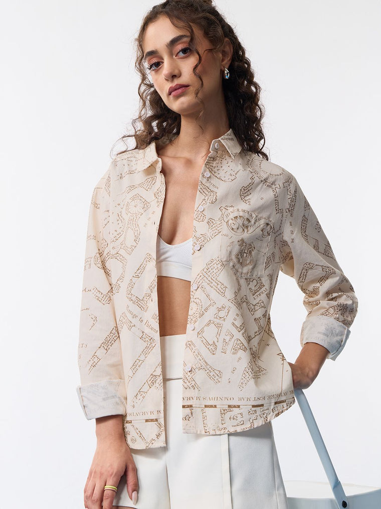 Harry Potter: Marauder's Map Women Relaxed Shirts