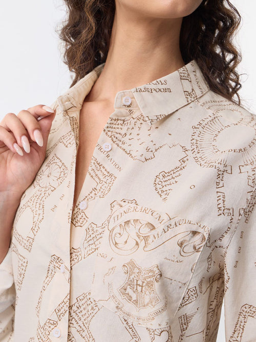 Harry Potter: Marauder's Map Women Relaxed Shirts