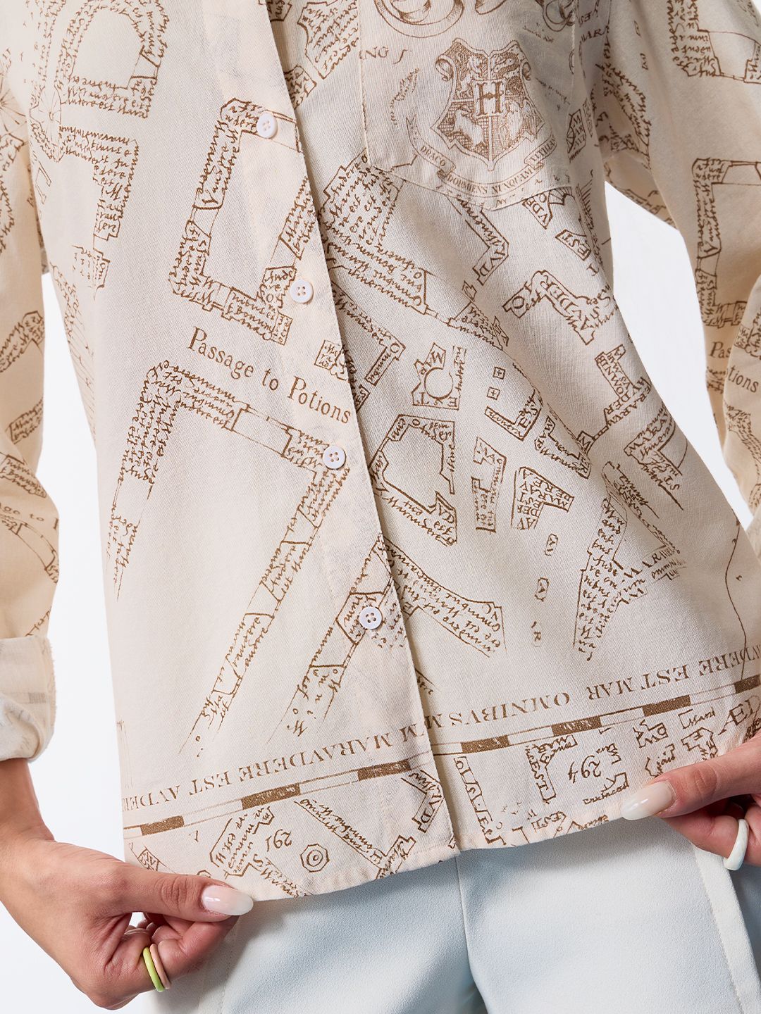 Harry Potter: Marauder's Map Women Relaxed Shirts