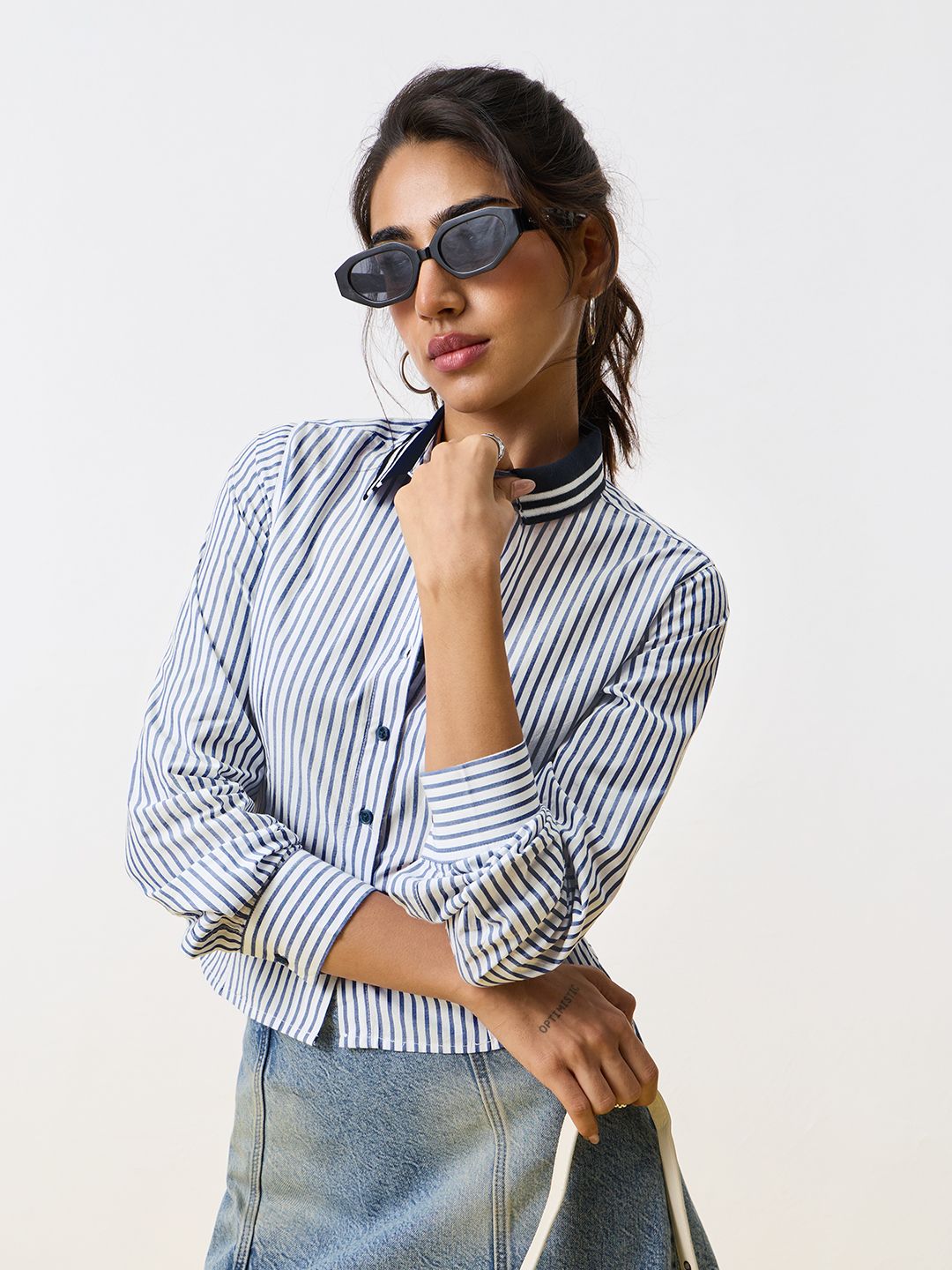 Tailored Stripe Shirt: Bayside Women Fitted Shirts