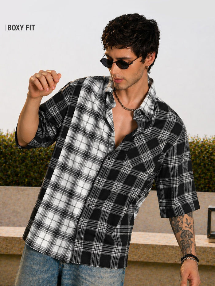 Plaid Shirt: Urban Sonic Oversized Shirts