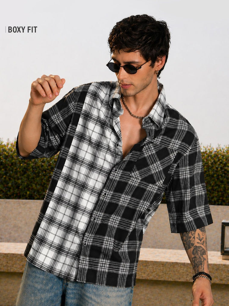 Plaid Shirt: Urban Sonic Oversized Shirts
