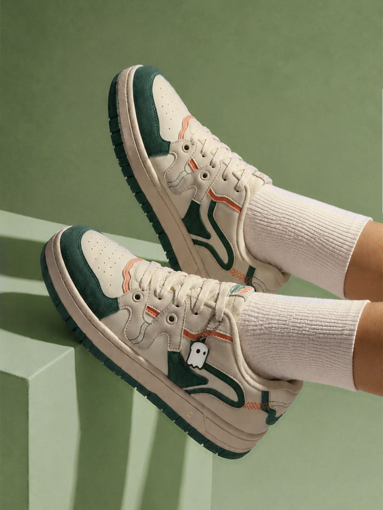 Orange Zest: UBZ Women Low Top Sneakers